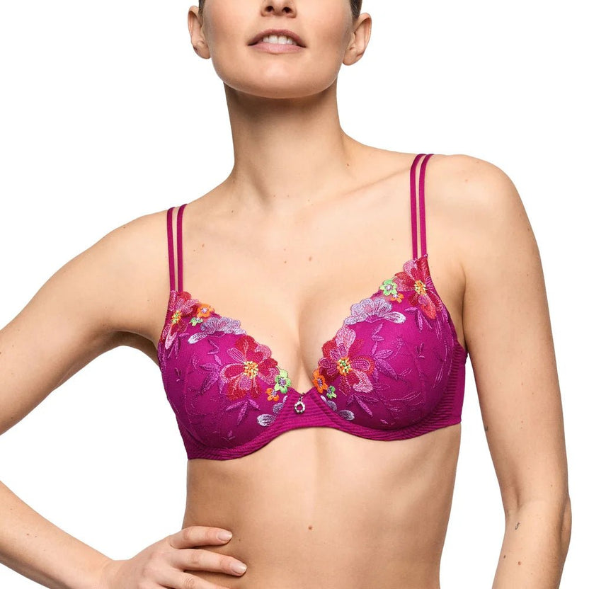 Marie Jo Odilly Wild Rose Plunge Bra Front