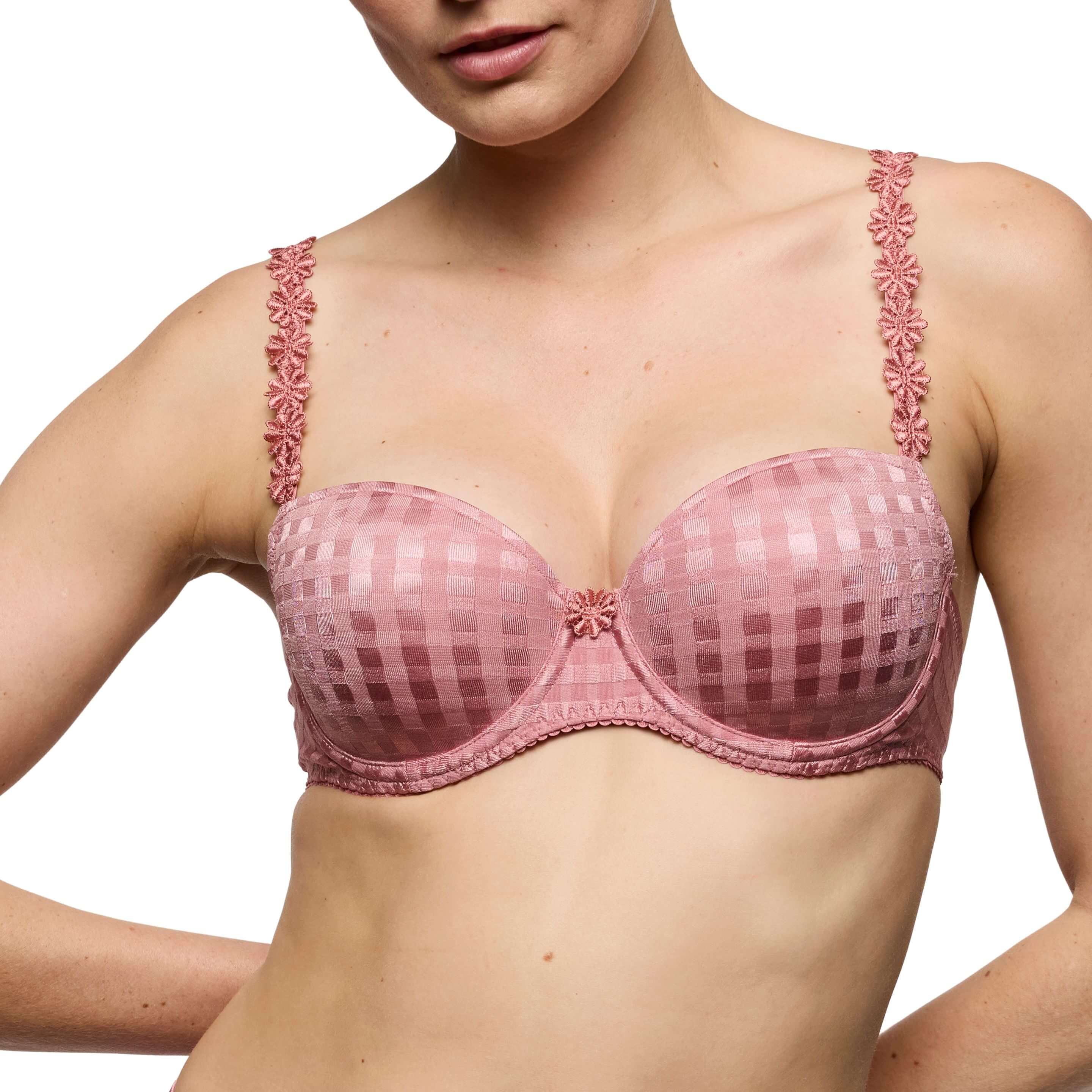 Marie Jo Padded Pink Balcony Bra Front