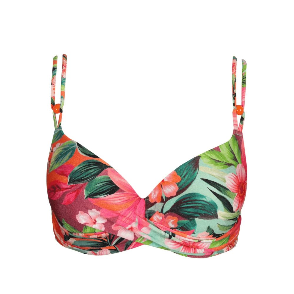 Marie Jo Swim Norma Jeanne Tropical Sunset Plunge Bikini Top