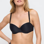Marie Jo Tom Padded Charcoal Balcony Bra Front