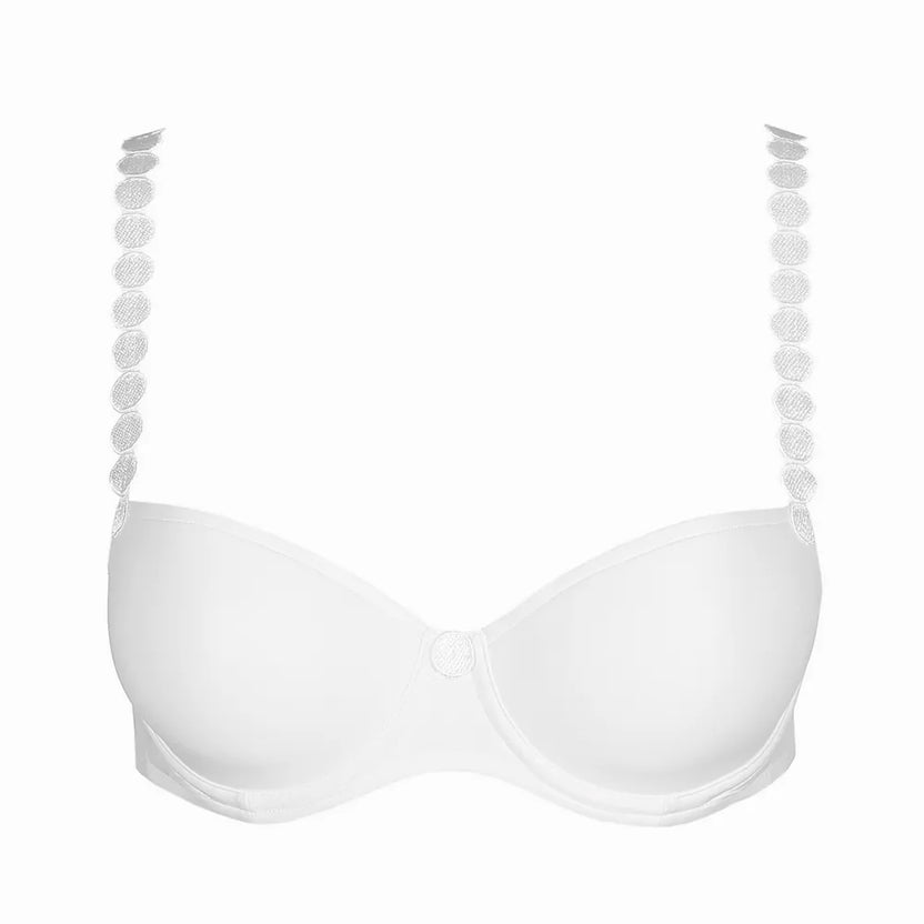 Marie Jo Tom Padded White Balcony Bra 
