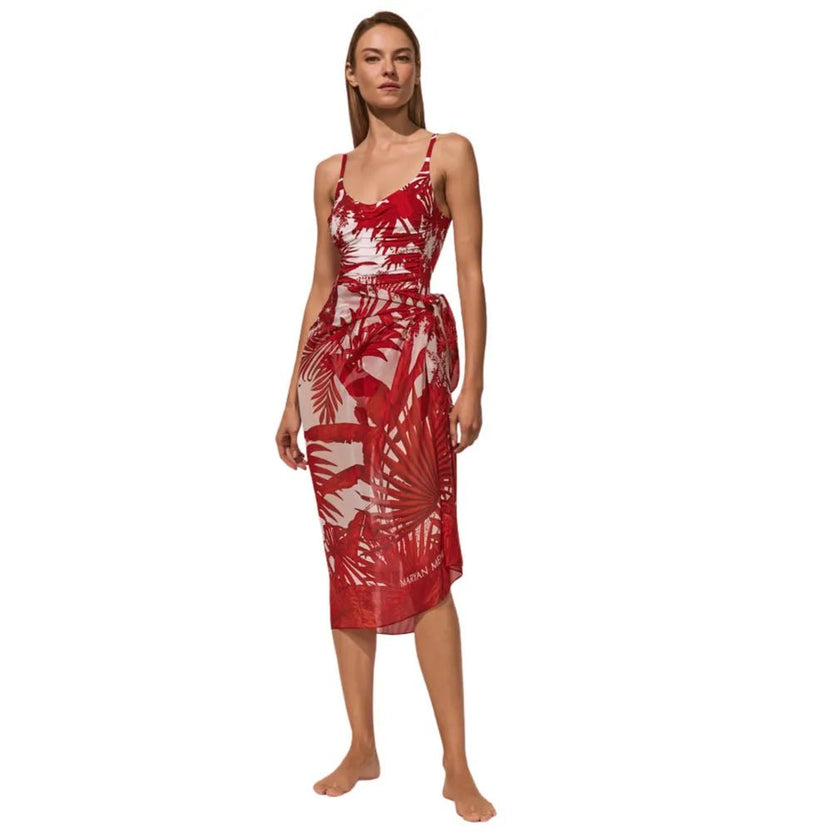 Maryan Mehlhorn Palmaria Creme Rouge Pareo Front