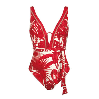 Maryan Mehlhorn Palmaria Creme Rouge Swimsuit