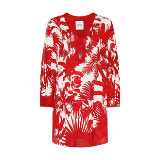 Maryan Mehlhorn Palmaria Creme Rouge Tunic