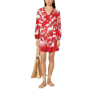 Maryan Mehlhorn Palmaria Creme Rouge Tunic Front