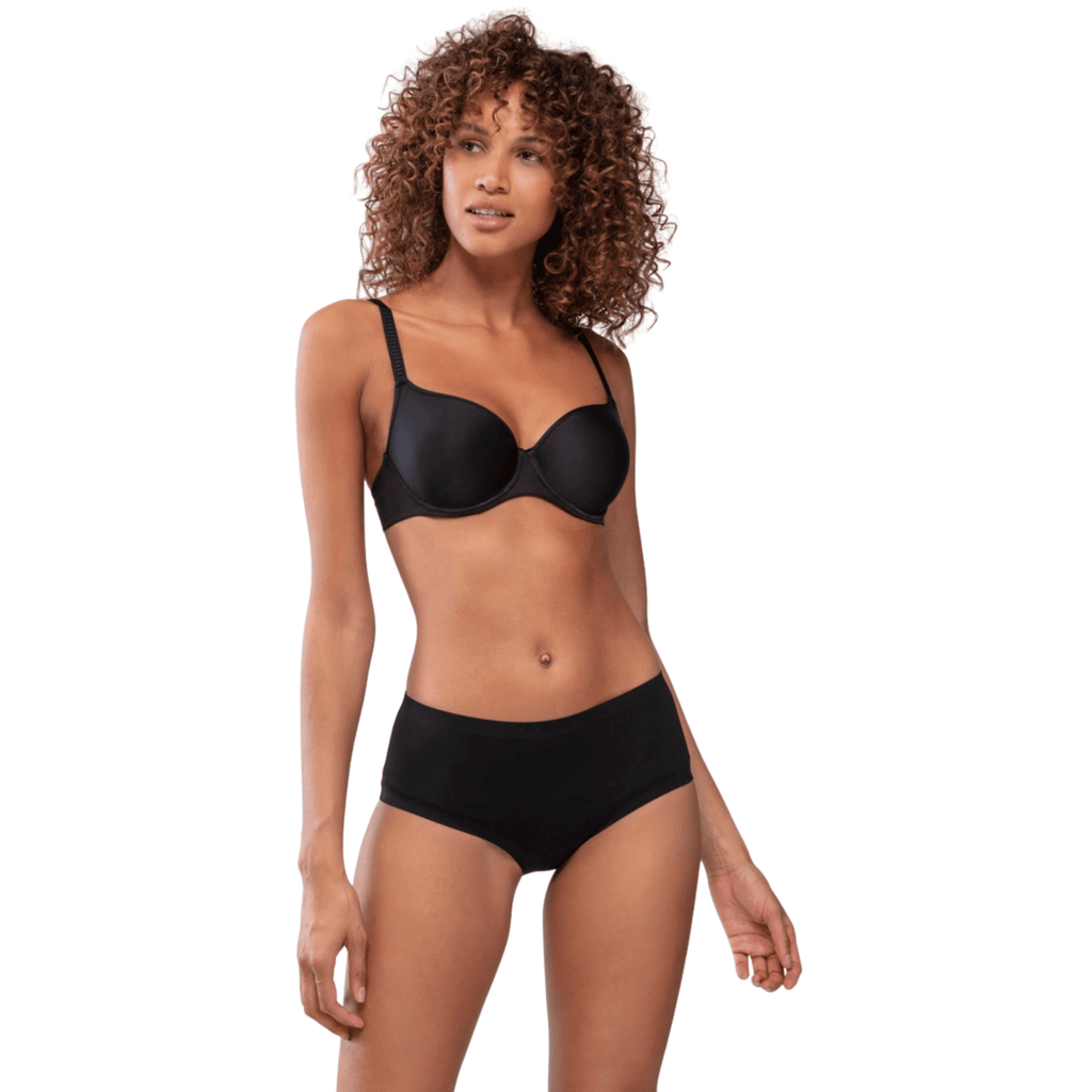 Mey Joan Black T-shirt Bra Front