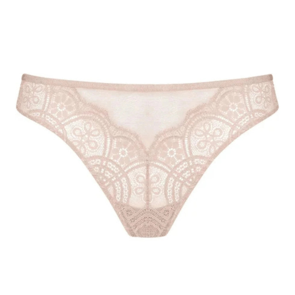Mey Stunning Beige Lace Thong