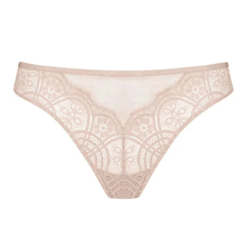 Mey Stunning Beige Lace Thong