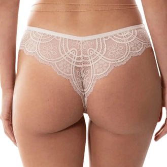Mey Stunning Beige Lace Thong Back