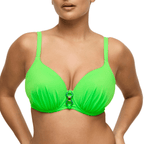 PrimaDonna Pilon Neon Lime Padded Bikini Top Front