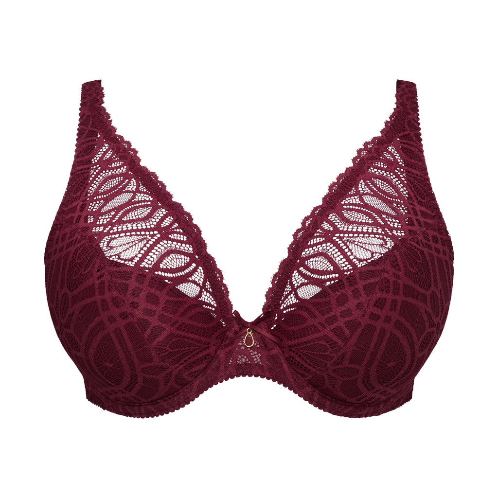 PrimaDonna Salerno Evening Red Half Padded Plunge Bra