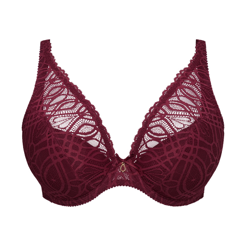 PrimaDonna Salerno Evening Red Half Padded Plunge Bra