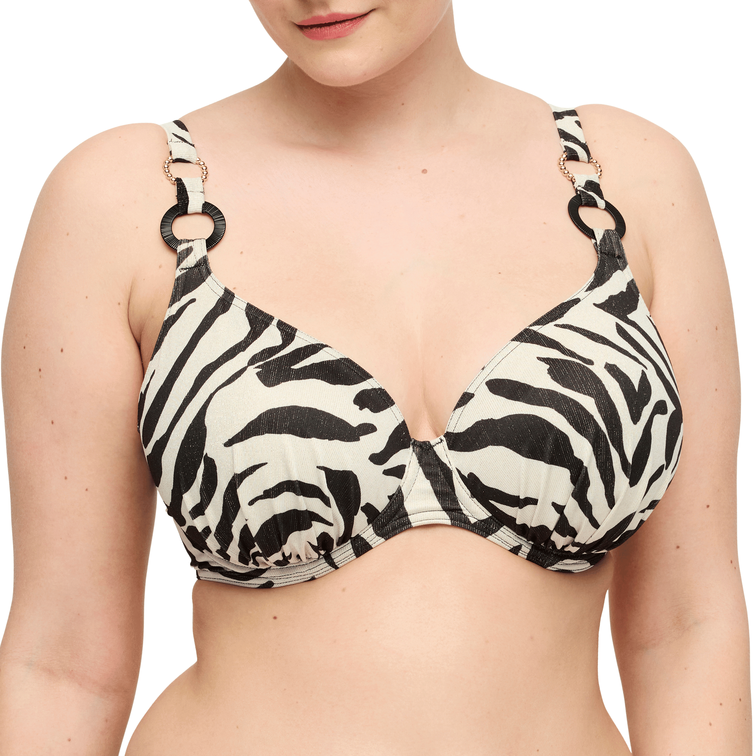 PrimaDonna Dalice Sauvage Shine Plunge Bikini Top Front