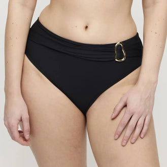 PrimaDonna Swim Uvita Black Full Bikini Bottoms Front