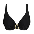 PrimaDonna Swim Uvita Black Plunge Bikini Top