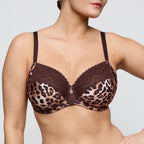 PrimaDonna Twist Giganni Leopard Bloom Full Cup Bra Front