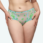 Prima Donna Cala Luna Ice Blue Luxury Thong Briefs Front