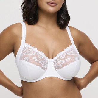 PrimaDonna Deauville White Full Cup Bra Front