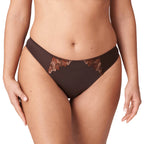 Prima Donna Deauville Brown Thong Front