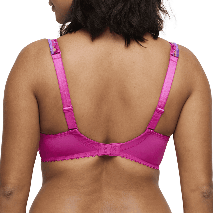 Prima Donna Devdaha Pink Padded Plunge Bra VEB Back