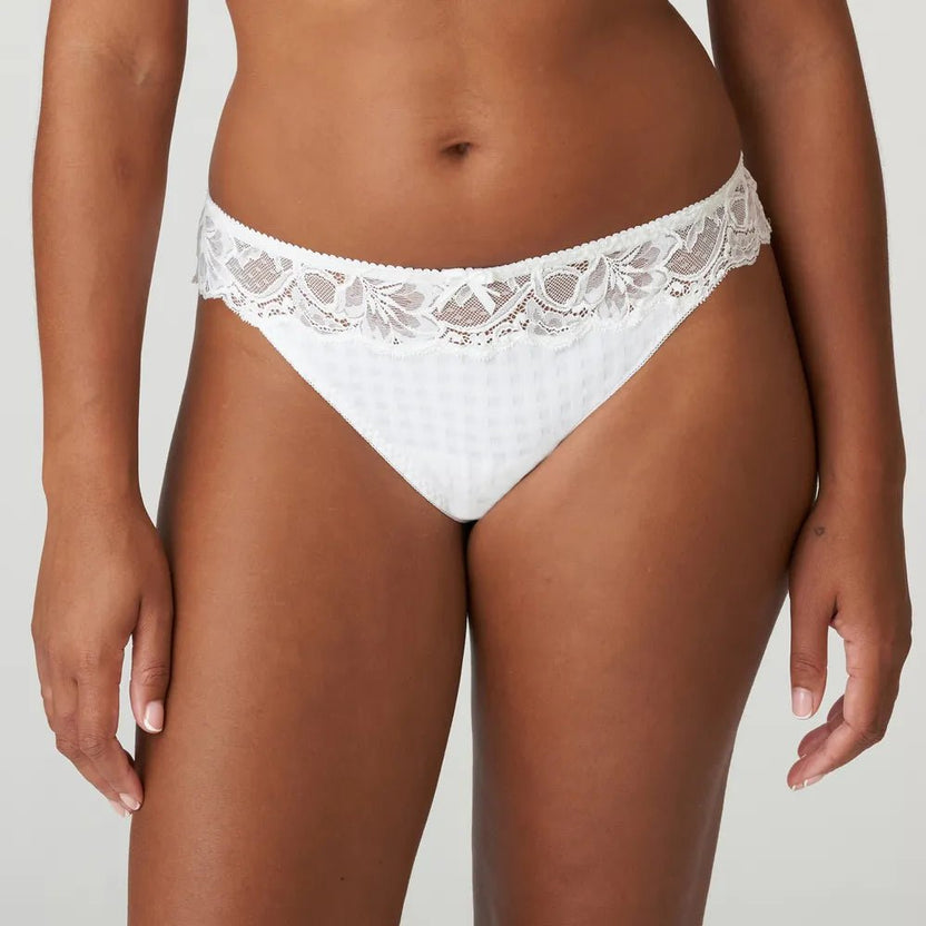 Prima Donna Madison White Thong Front
