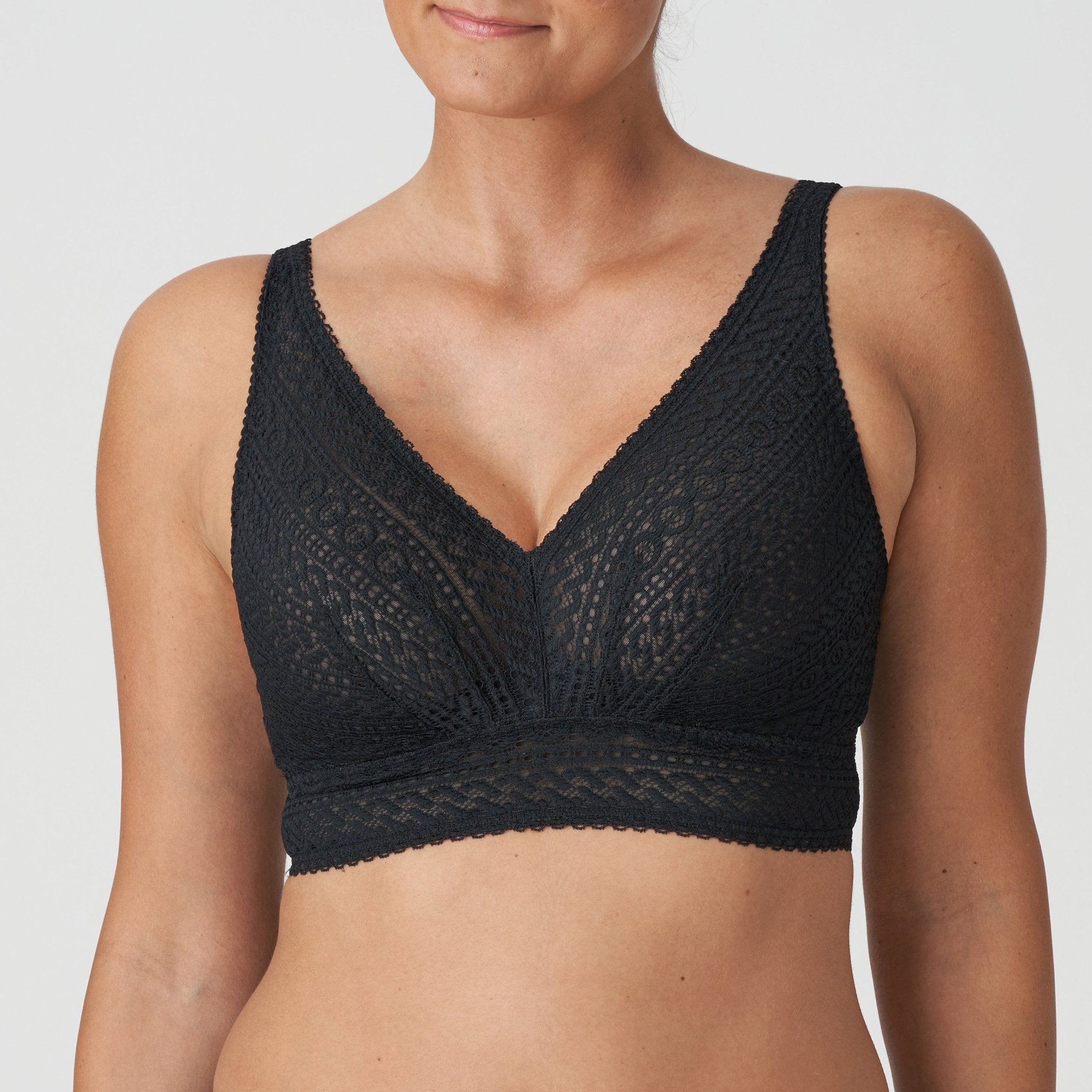 Prima Donna Montara Black Full Cup Bra Wireless Front