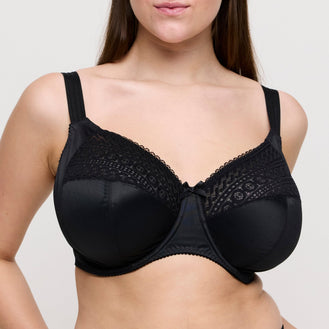 Prima Donna Montara Black Full Cup Bra I, J, K, L Front