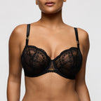 Prima Donna Naica Black Balcony Bra Front