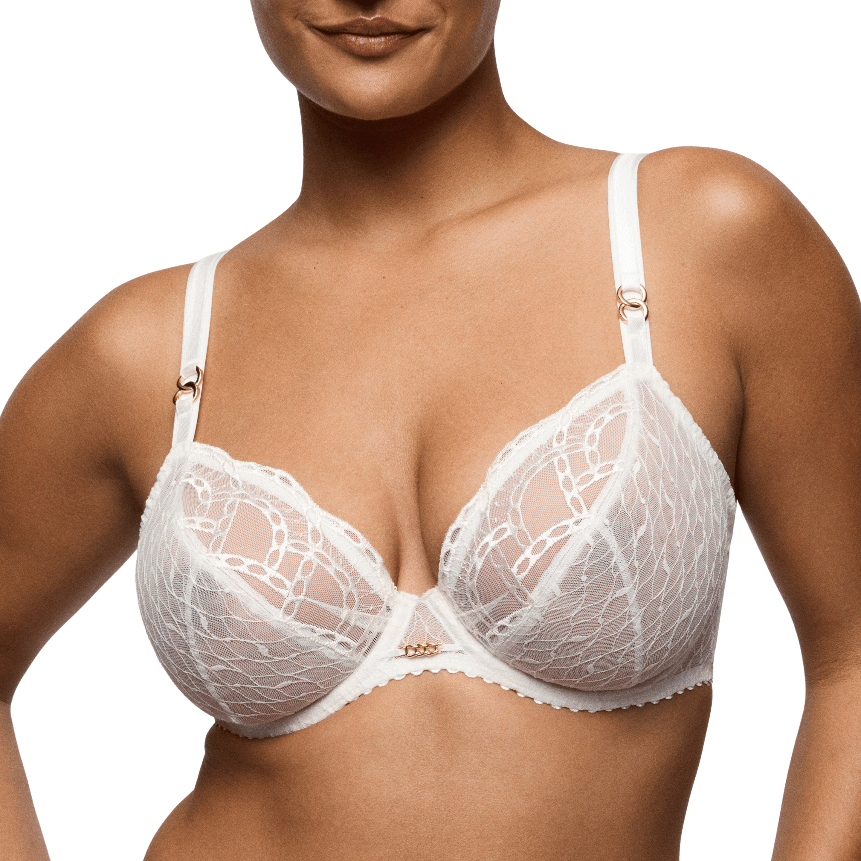 Prima Donna Naica Ivory Plunge Bra Front