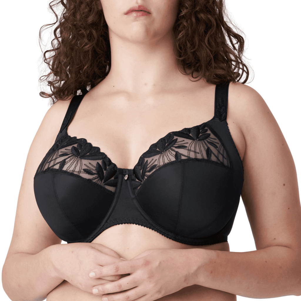 Prima Donna Orlando Black Full Cup Bra I, J, K Cup Front