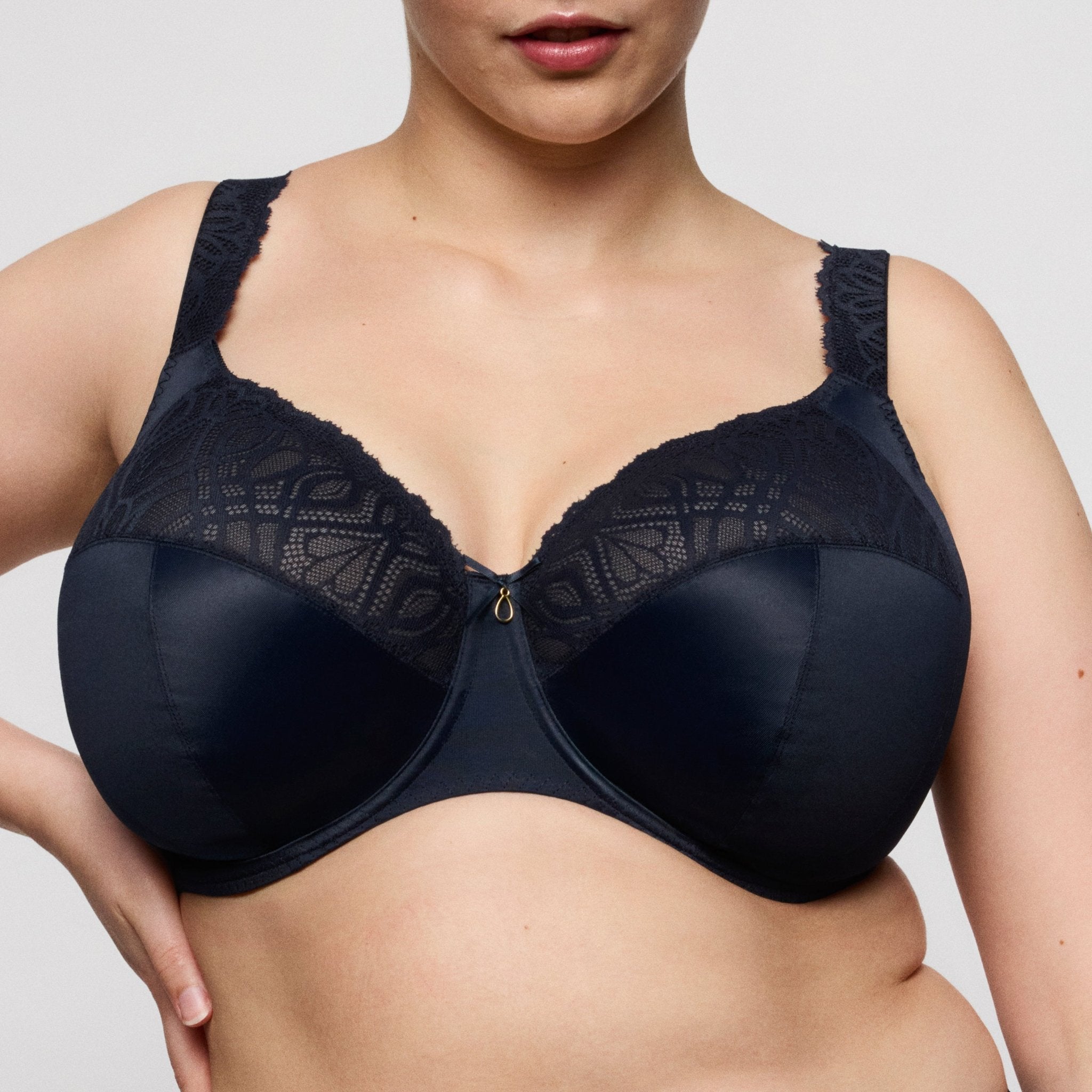 Prima Donna Salerno Navy Blue Full Cup Bra I- M Cup Front