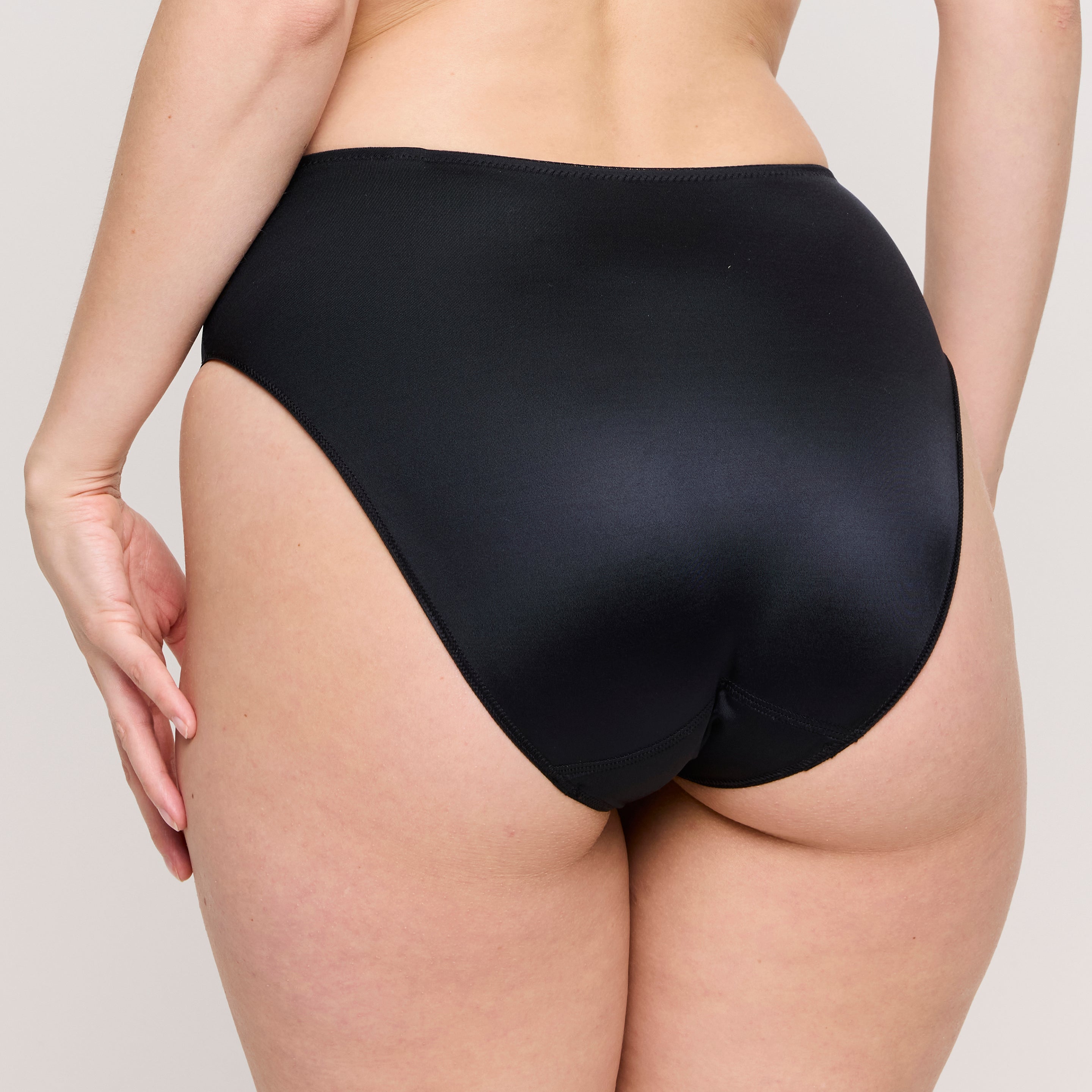 Prima Donna Satin Black Full Briefs Back