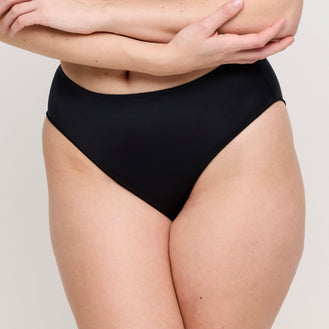 Prima Donna Satin Black Full Briefs Front