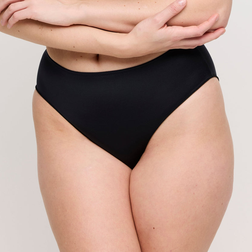 Prima Donna Satin Black Full Briefs Front