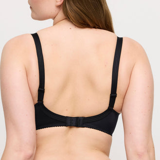 PrimaDonna Satin Black Full Cup Bra Back