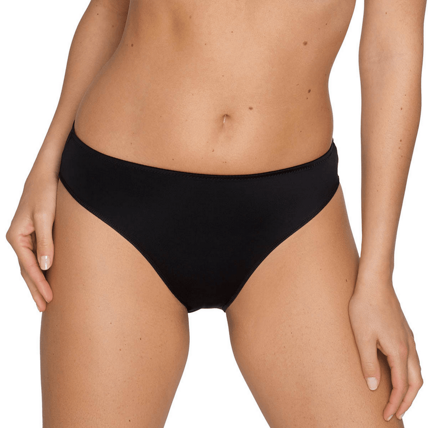 Prima Donna Satin Black Rio Briefs Front