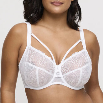 Prima Donna Sophora White Full Cup Bra Front