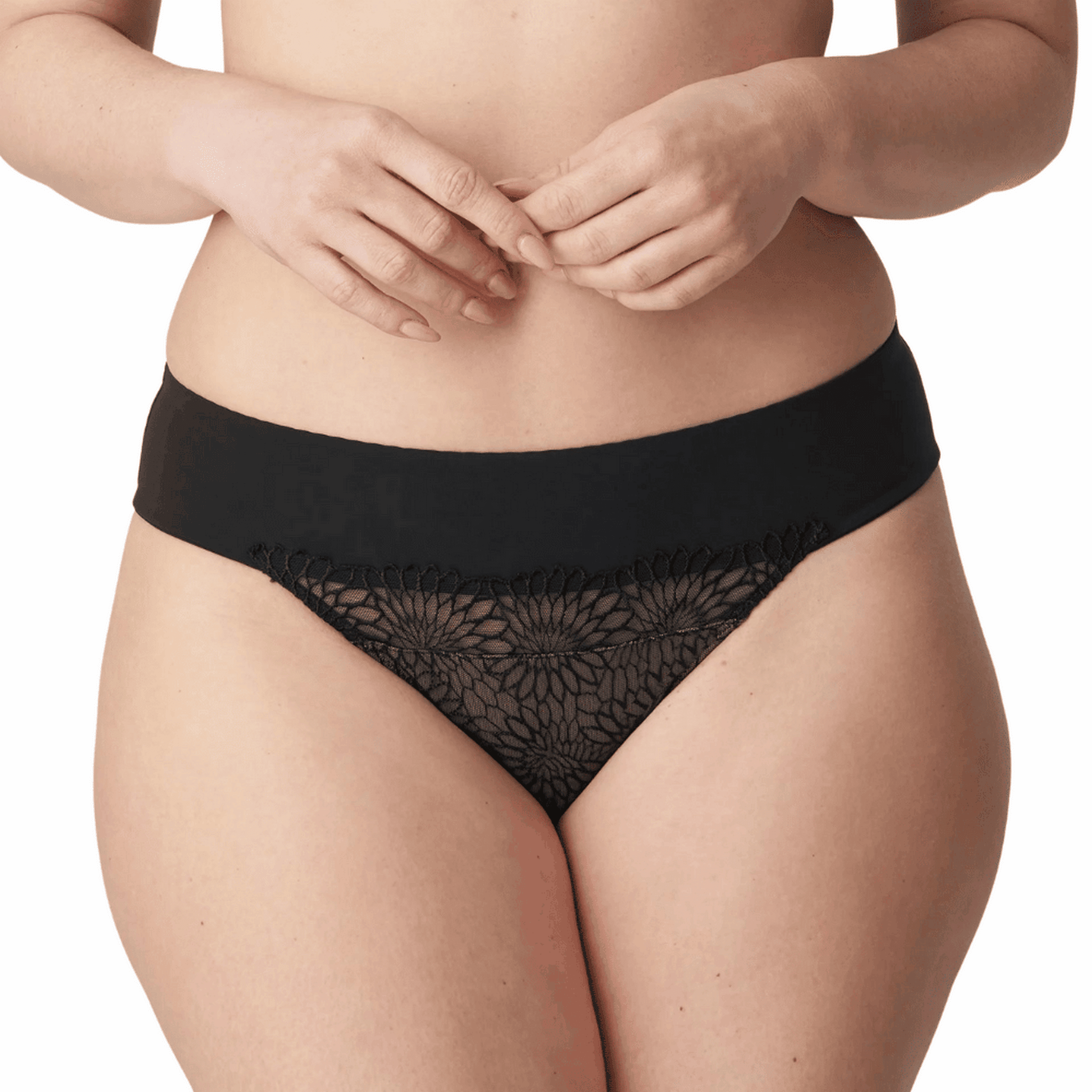 Prima Donna Sophora Black Thong Front