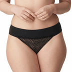 Prima Donna Sophora Black Thong Front