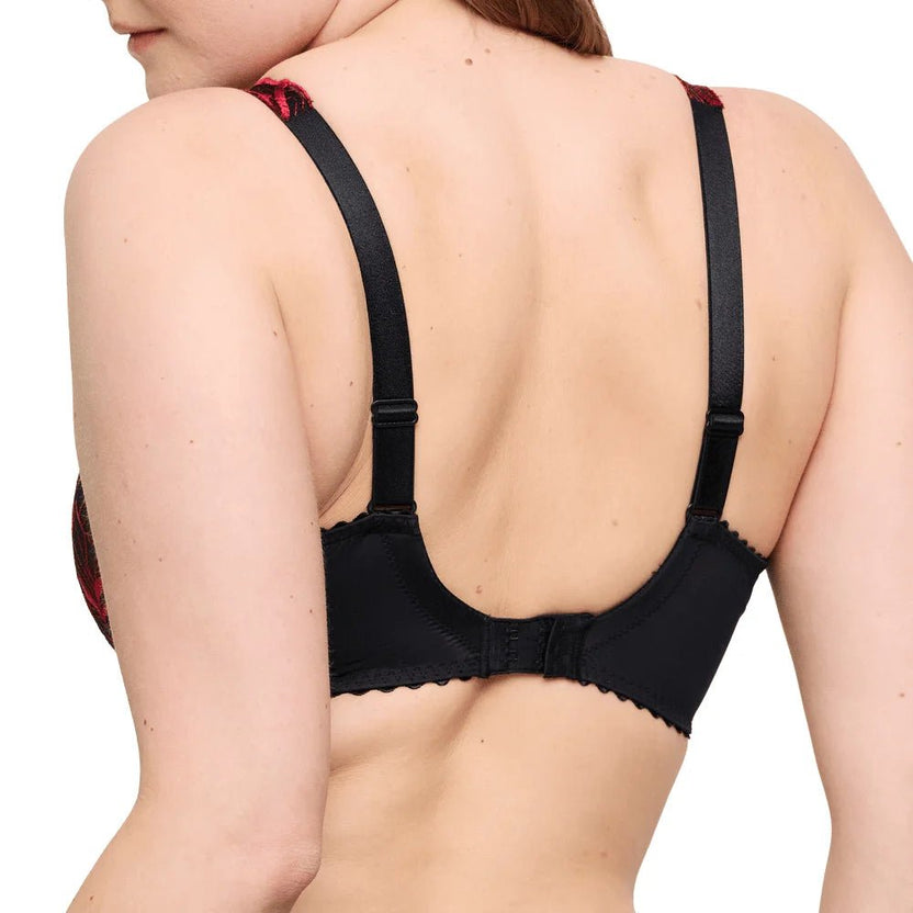 Prima Donna Springdale Black Rose Full Cup Bra Back