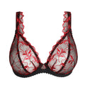Prima Donna Springdale Black Rose Plunge Bra
