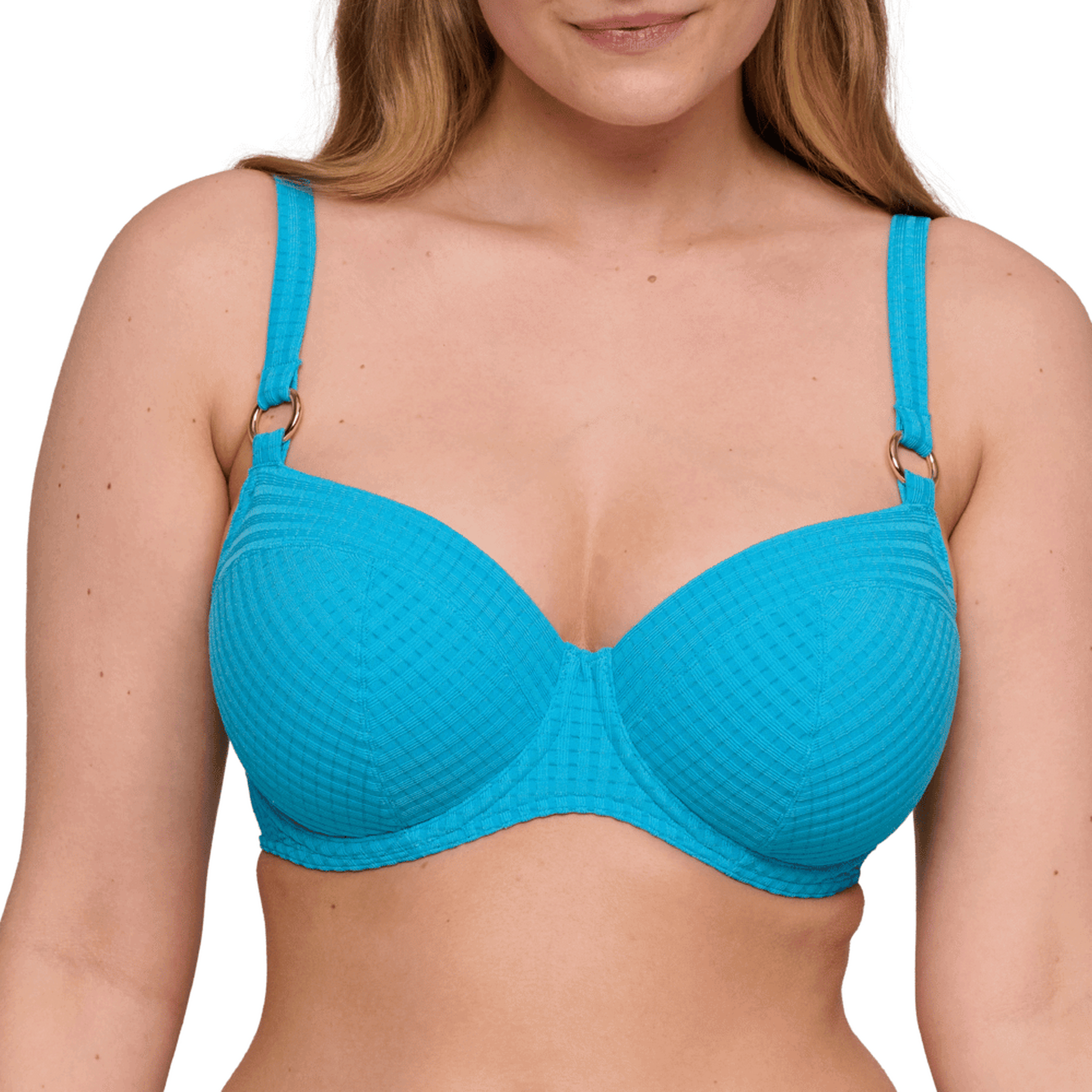 Prima Donna Swim Kochi Turquoise Full Cup Bikini Top Front