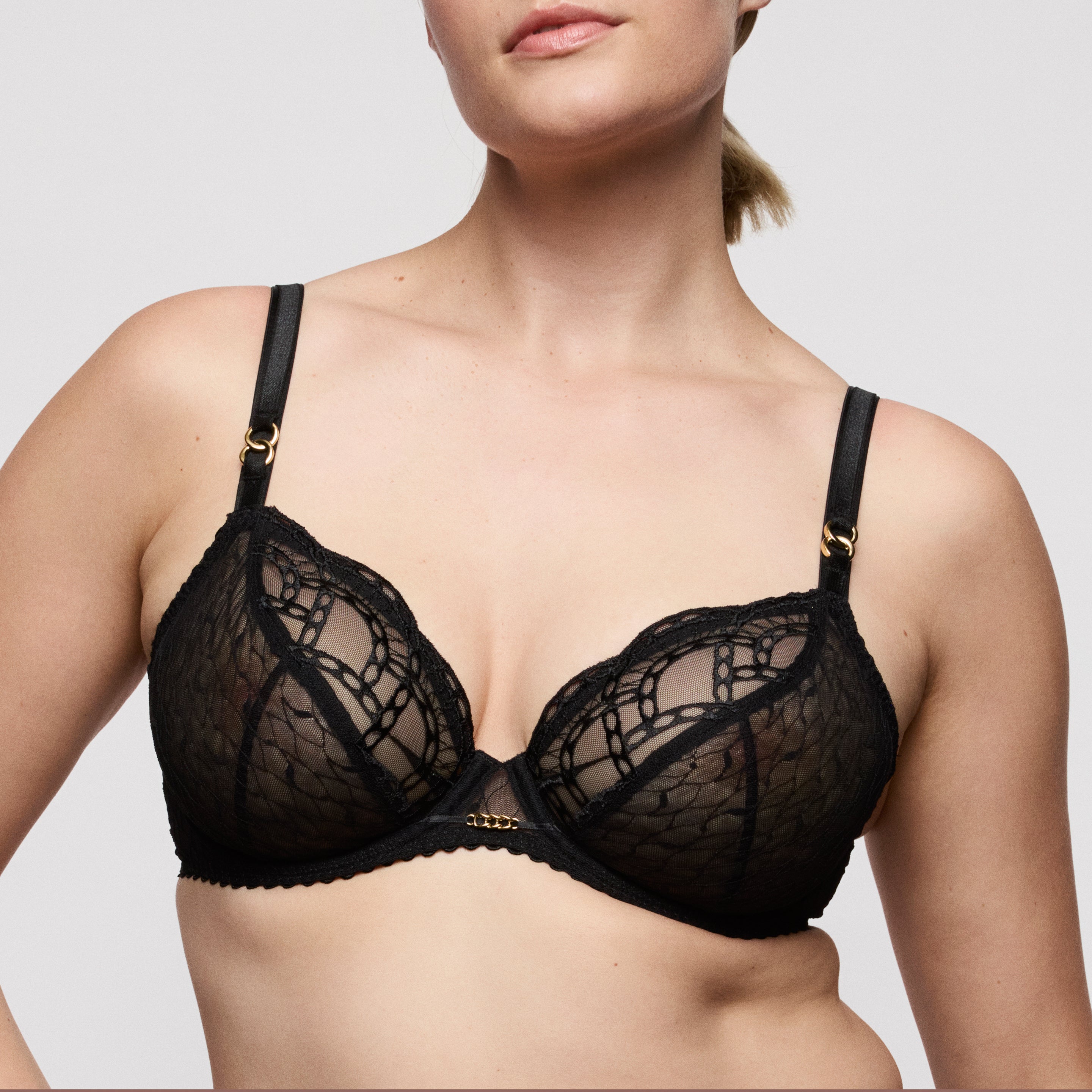 Prima Donna Naica Black Plunge Bra Front