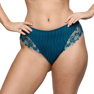 Primadonna Deauville Peacock Luxury Thong Front