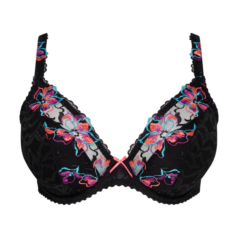 Primadonna Miyara Floral Eclipse Half Padded Plunge Bra