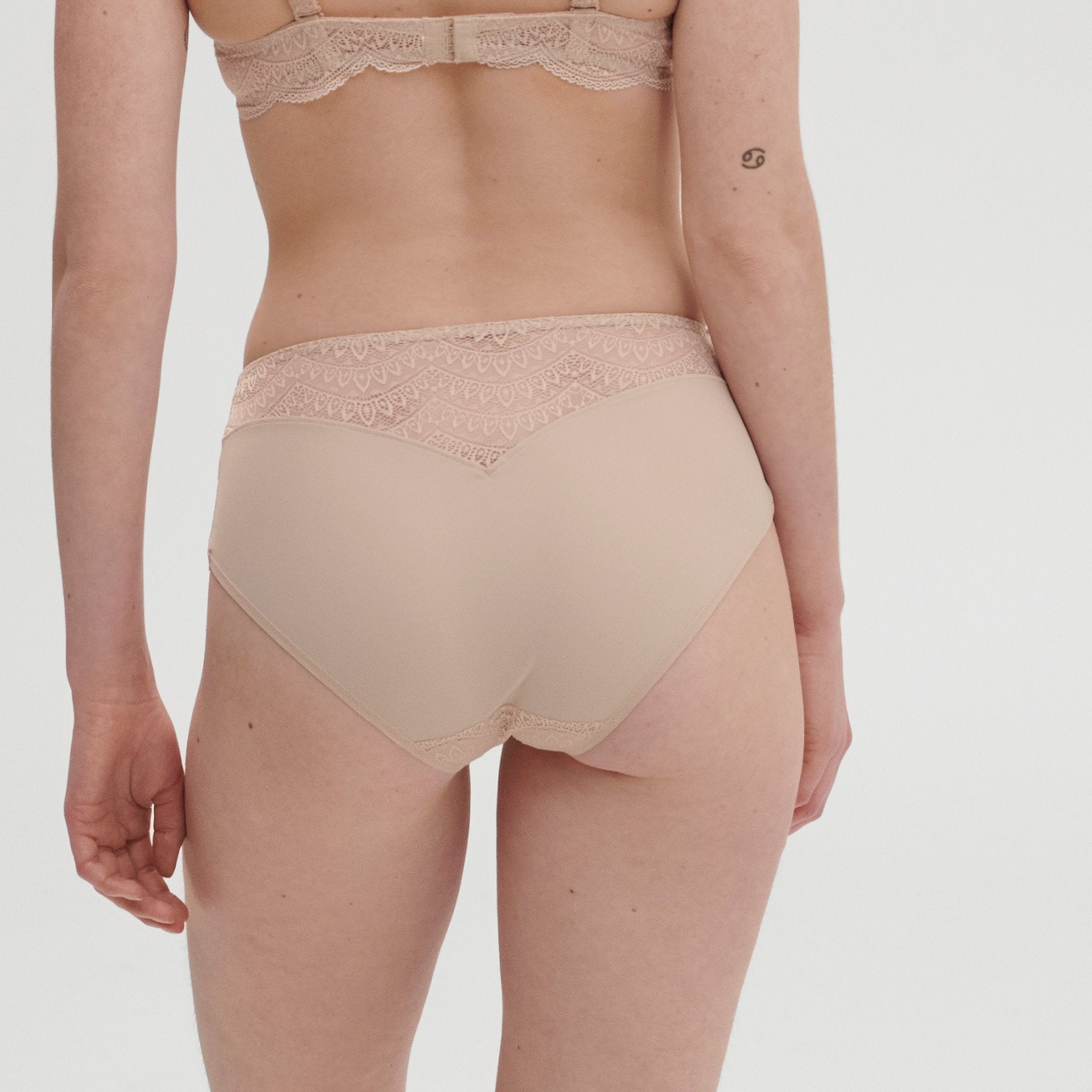 Simone Perele Karma Peau Rose Full Briefs Back