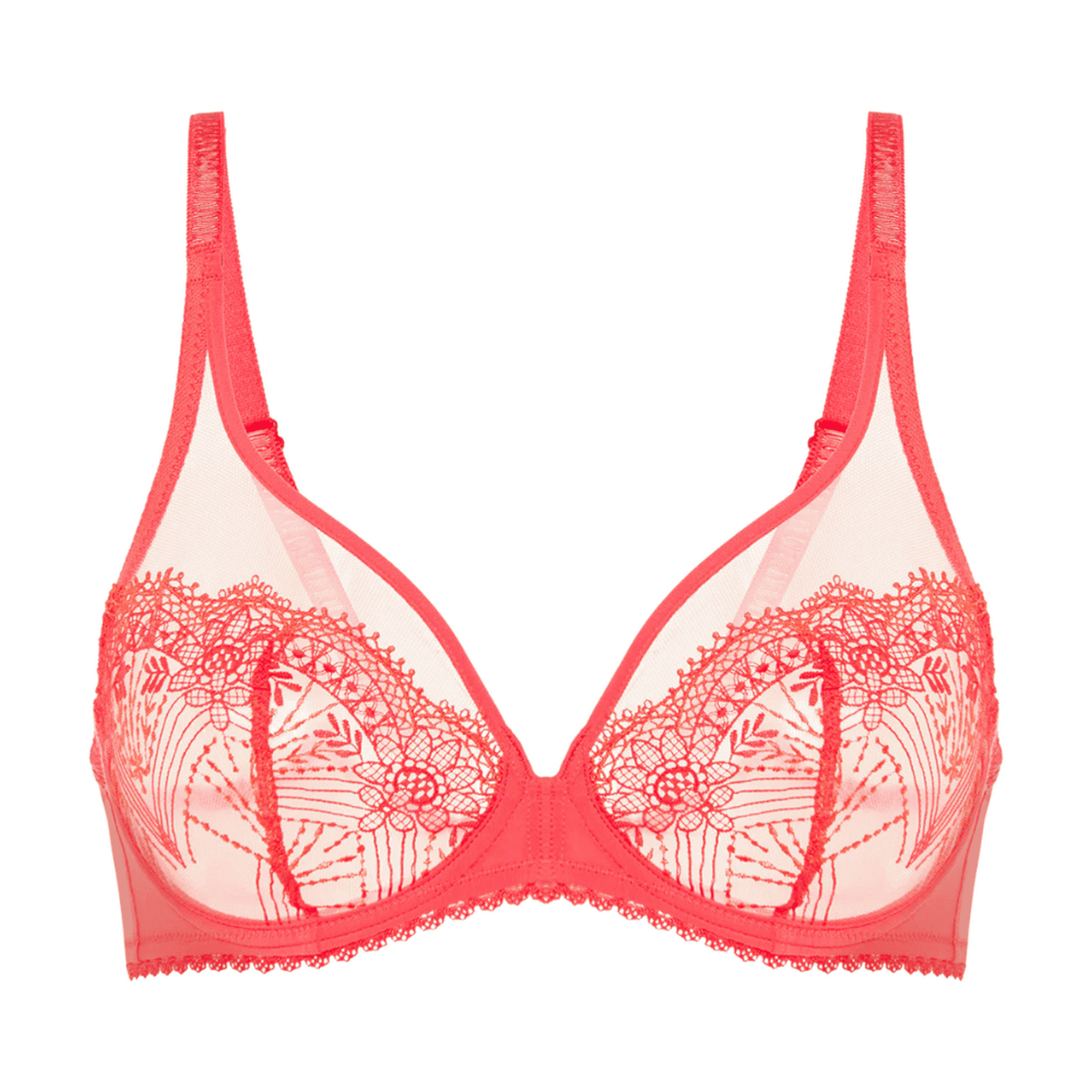 Simone Perele Allure Red Plunge Bra