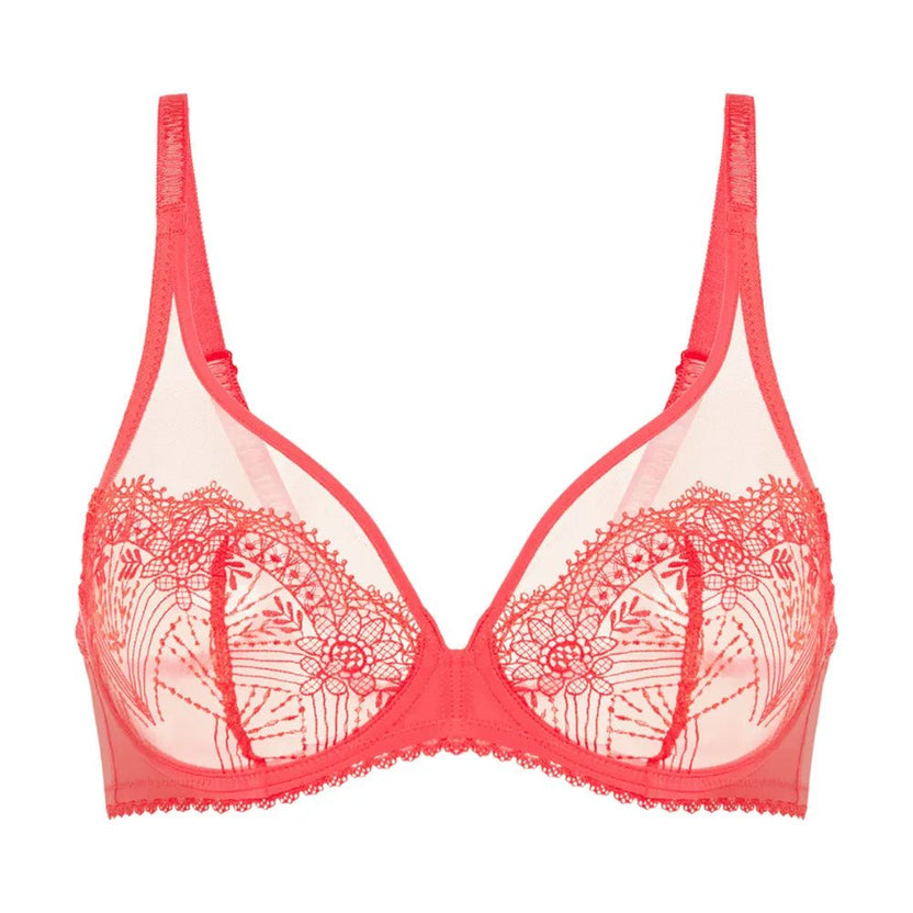 Simone Perele Allure Red Plunge Bra