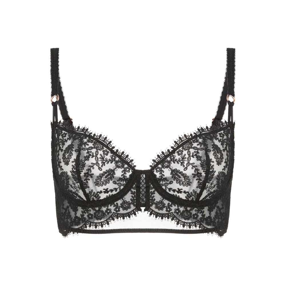 Simone Perele Precieuse Black Half Cup Bra
