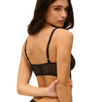 Simone Perele Precieuse Black Half Cup Bra Back